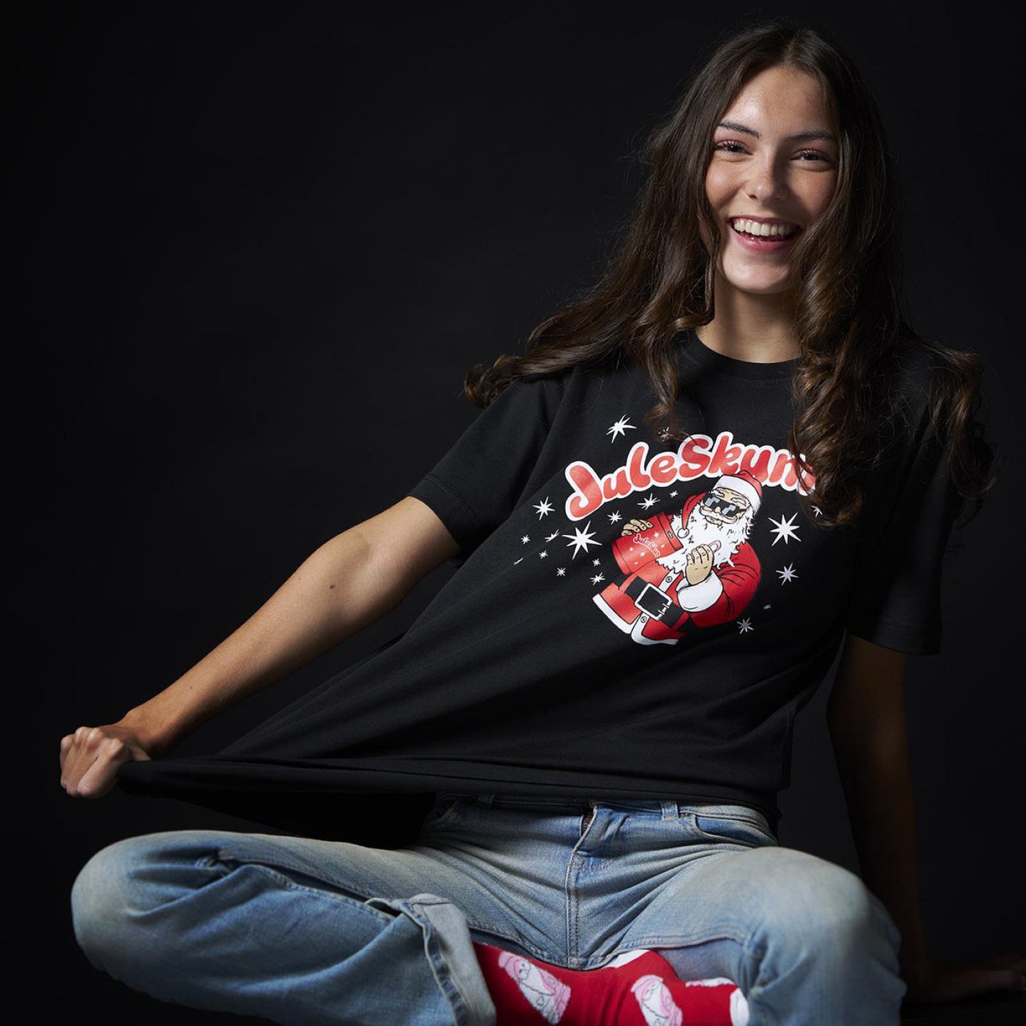 Juleskum T-shirt Svart