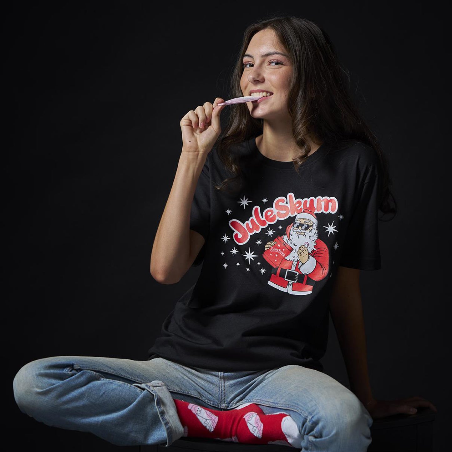 Juleskum T-shirt Svart
