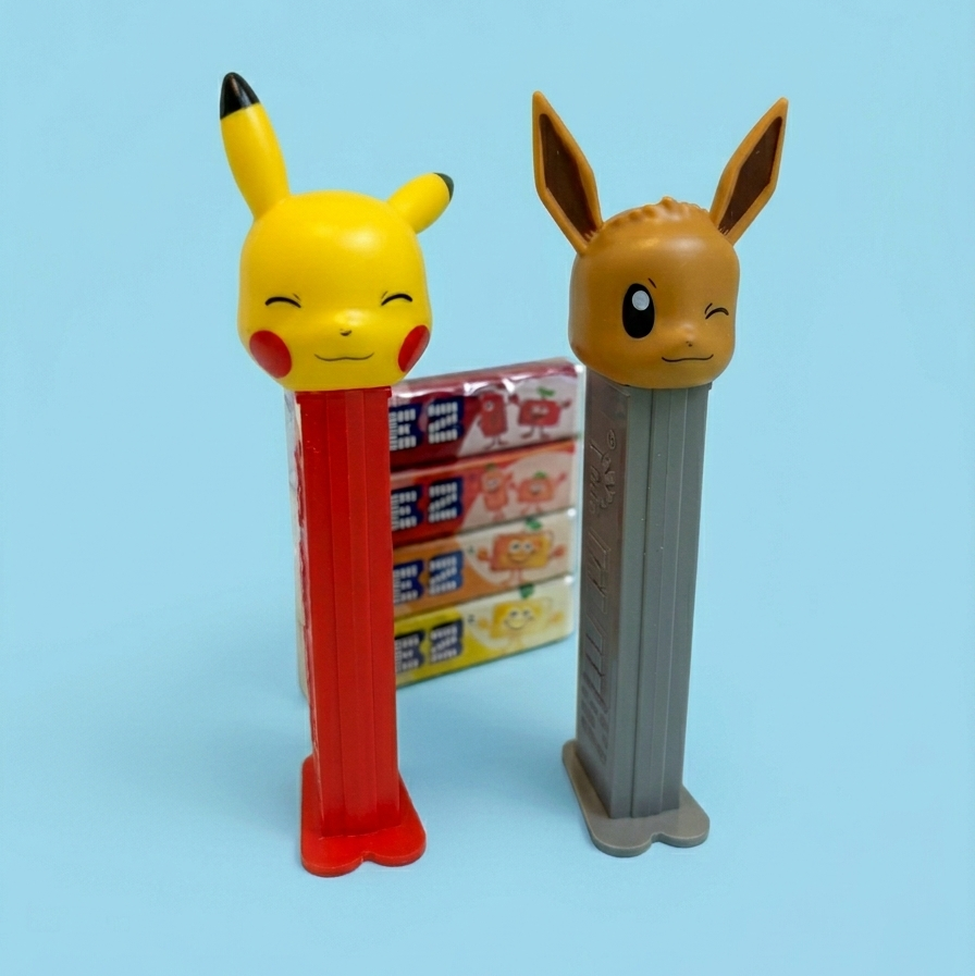 PEZ Twin Pokemon Pikachu och Eevee