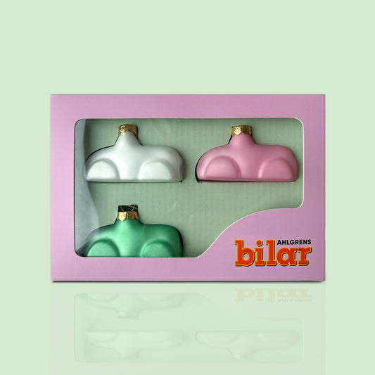 Ahlgrens bilar Julkulor 3-pack